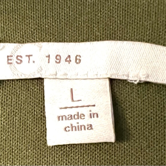 C est 1946 Women’s midi dress Large Elastic waist bell sleeves Green paisley - Picture 4 of 11